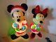 Santa's Best 17 Set Mickey & Minnie Mouse Lighted Blow Mold & Santa Imperia 3pc