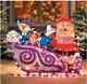 Santa Sleigh W Elf Sally Doll Elephant Plane Toy Light Frm Rudolph Misfit Movie