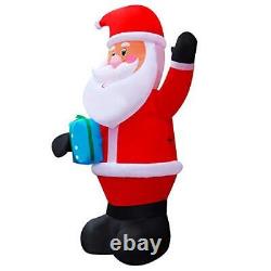 SEASONBLOW 10 FT LED Light Up Inflatable Christmas Santa Claus Decoration Hol