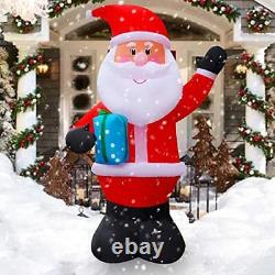 SEASONBLOW 10 FT LED Light Up Inflatable Christmas Santa Claus Decoration Hol