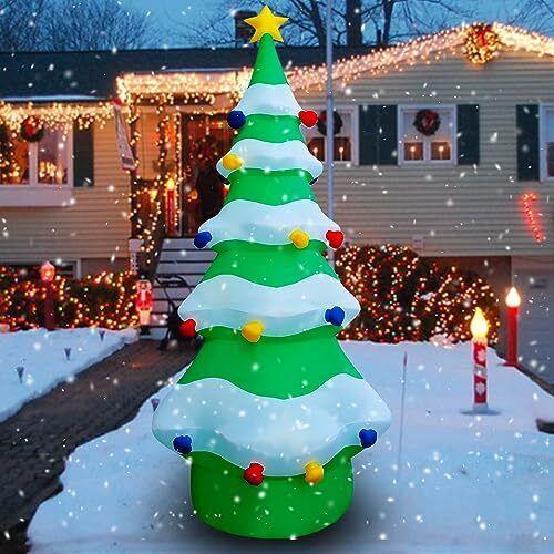 Seasonblow 12 Ft Giant Inflatable Christmas Tree Xmas Decoration For Blow Up
