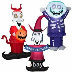 SHOCK LOCK AND BARREL FROM NIGHTMARE BEFORE CHRISTMAS Airblown Yard Inflatable