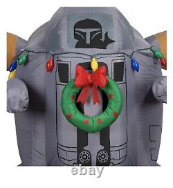 STAR WARS Gemmy MANDALORIAN RAZOR CREST SHIP- Holiday Yard Inflatable Blowup New