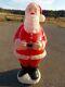 Santa Claus Blow Mold Vintage Christmas Yard Decor 40 3/4 In (103.5 Cm's) Euc