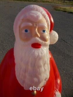 Santa Claus Blow Mold Vintage Christmas Yard Decor 40 3/4 IN (103.5 cm's) EUC