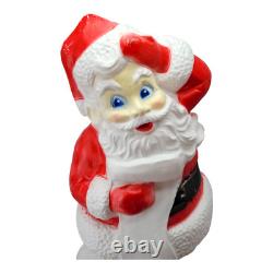 Santa Claus List Blow Mold Union Products 43 Christmas Decoration Lighted Works Santa Claus List Blow Mold Union Products 43 Christmas Decoration Lighted Works