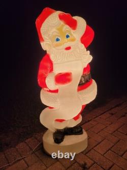 Santa Claus List Blow Mold Union Products 43 Christmas Decoration Lighted Works Santa Claus List Blow Mold Union Products 43 Christmas Decoration Lighted Works