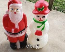 Santa Claus and Snowman mold 22 light works