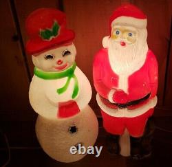 Santa Claus and Snowman mold 22 light works