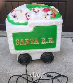 Santa Rail Road Toy Tender Car S. R. R. Blow Mold by Empire 1972