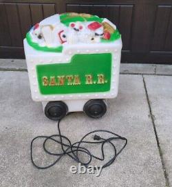 Santa Rail Road Toy Tender Car S. R. R. Blow Mold by Empire 1972