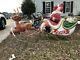 Santa Sleigh And Reindeer Blow Mold