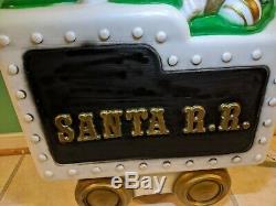 Santa Train Tender Car Lighted Blow Mold BLACK, General Foam, Tender Car Only