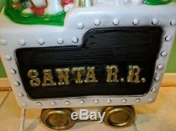 Santa Train Tender Car Lighted Blow Mold BLACK, General Foam, Tender Car Only