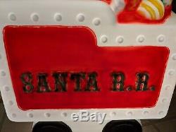 Santa Train Tender Car Lighted Blow Mold Custom Painted Red, GF, Tender Car Only