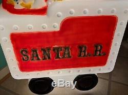 Santa Train Tender Car Lighted Blow Mold Custom Painted Red, GF, Tender Car Only