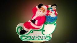 Santa and Sleigh Lighted Blow Mold, New, 24 long X 21 tall X 8 wide