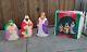 Santa's Best 3 Wise Men Plastic Blow Molds Nativity Illuminated Light Up Lighted