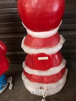 Santas Best Blow Mold Disney Mickey & Minnie Mouse SET 34 Christmas Estate