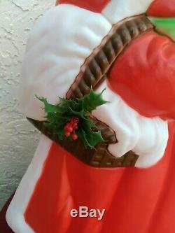 Santas Best Mrs Santa Claus Christmas Blow Mold Plastic Outdoor Light Up 40