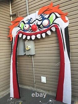 Scary Clown Arch LED Lighted Halloween Decoration Home Yard Lawn Use 9 Ft 1 Pc