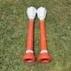 Set Of 2 Vintage 1969 Empire Plastic Christmas Light Lamp Post Blow Molds 40