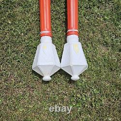 Set Of 2 Vintage 1969 Empire Plastic Christmas Light Lamp Post Blow Molds 40 Set Of 2 Vintage 1969 Empire Plastic Christmas Light Lamp Post Blow Molds 40