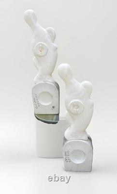 Set of 2 1995 Vintage Don Featherstone Ghosts/tombstone Blow Mold Halloween