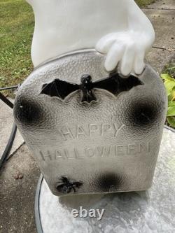 Set of 2 1995 Vintage Don Featherstone Ghosts/tombstone Blow Mold Halloween