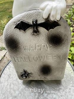 Set of 2 1995 Vintage Don Featherstone Ghosts/tombstone Blow Mold Halloween
