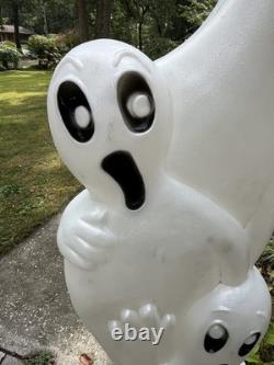 Set of 2 1995 Vintage Don Featherstone Ghosts/tombstone Blow Mold Halloween