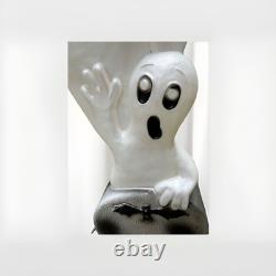 Set of 2 1995 Vintage Don Featherstone Ghosts/tombstone Blow Mold Halloween