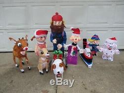 Set of 8 Island Of Misfit Toys 3D Tinsel Outdoor Lighted Yard Decoration Rudolph