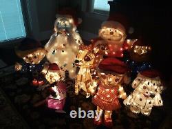 Set of 8 Island Of Misfit Toys 3D Tinsel Outdoor Lighted Yard Decoration Rudolph