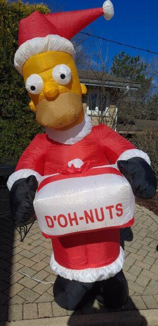 Simpsons Santa Homer Airblown Inflatable Christmas Outdoor 8ft Tested- Withbox
