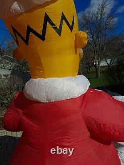 Simpsons Santa Homer Airblown Inflatable Christmas Outdoor 8ft tested- withbox