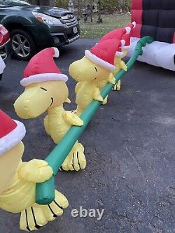 Snoopy And Friends Giant 17 Foot Inflatable Dog House Sled Excellent