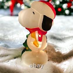 Snoopy Christmas Blow Mold Peanuts Tree Woodstock General Foam 30 Vintage