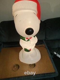 Snoopy The Peanuts Charlie Brown Christmas New Blow Mold 24 Inch BlowMold