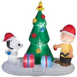 Snoopy and Charlie Brown Tree Airblown Christmas Tree Inflatable Display Outdoor