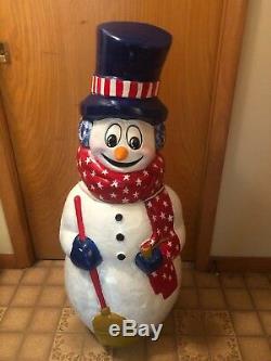 Snowman 42 Inches Blow Mold Holiday Christmas Yard Decor