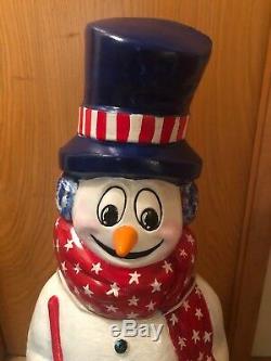 Snowman 42 Inches Blow Mold Holiday Christmas Yard Decor