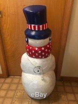 Snowman 42 Inches Blow Mold Holiday Christmas Yard Decor