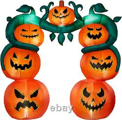 Spirit Halloween 9Ft Light-Up Jack-O'-Lantern Inflatable Archway Decoration NEW