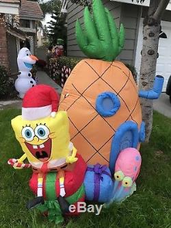 SpongeBob Square Pants Christmas Ornament Inflatable Blow Up Lawn Yard Decor
