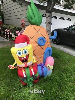 SpongeBob Square Pants Christmas Ornament Inflatable Blow Up Lawn Yard Decor