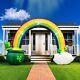 St Patricks Day Rainbow Pot Gold Archway Airblown Inflatable Blowup Holiday Led