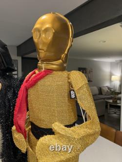 Star Wars C3PO Christmas Holiday Lighted 28 Darth Vader, YodaC-3PO WORKS