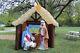 Super Rare 9ft Tall Vintage Gemmy Inflatable Christmas Nativity Manger Scene