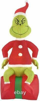 THE GRINCH AIRBLOWN Dr. Seuss Fuzzy Inflatable LED 9.5' Tall BRAND NEW